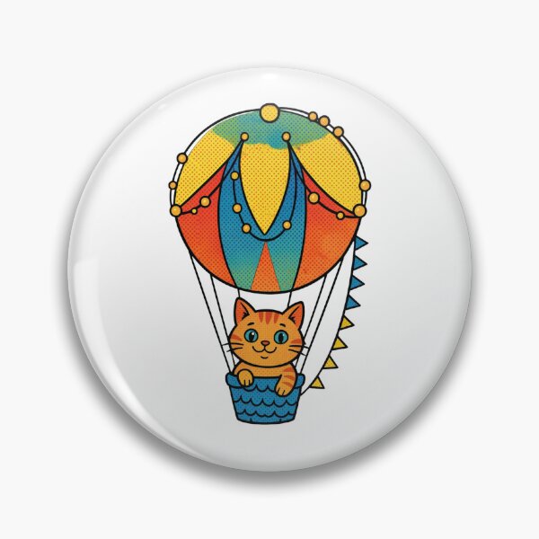 Item preview, Cat In A Hot Air Balloon T-shirt Gifts designed and sold by ZemVibe.