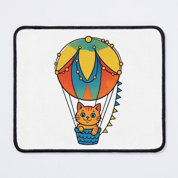 Item preview, Cat In A Hot Air Balloon T-shirt Gifts designed and sold by ZemVibe.
