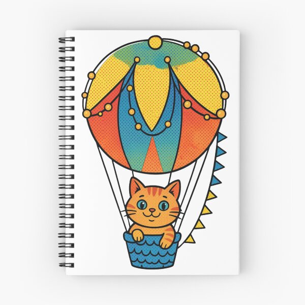 Item preview, Cat In A Hot Air Balloon T-shirt Gifts designed and sold by ZemVibe.