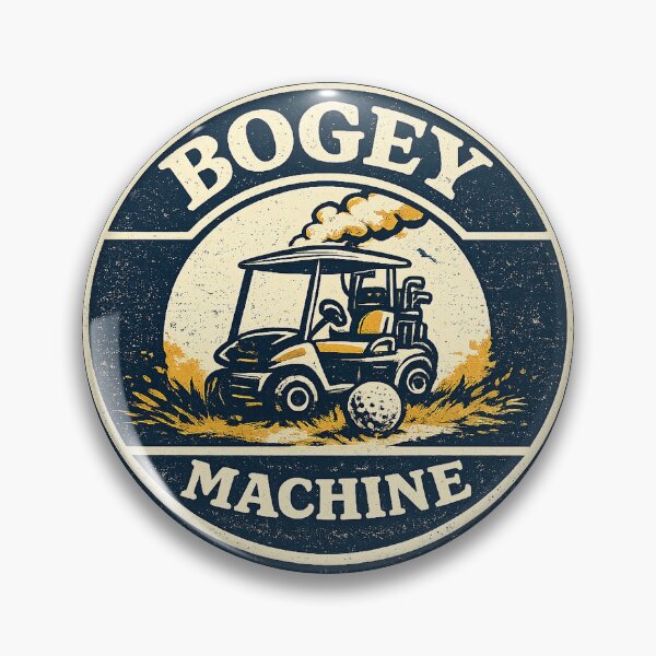 Item preview, Bogey Machine Golf Badge designed and sold by EastEndTownie.