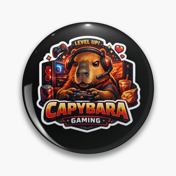 Item preview,  Capybara Gaming Cartoon Design designed and sold by Aramdesing.