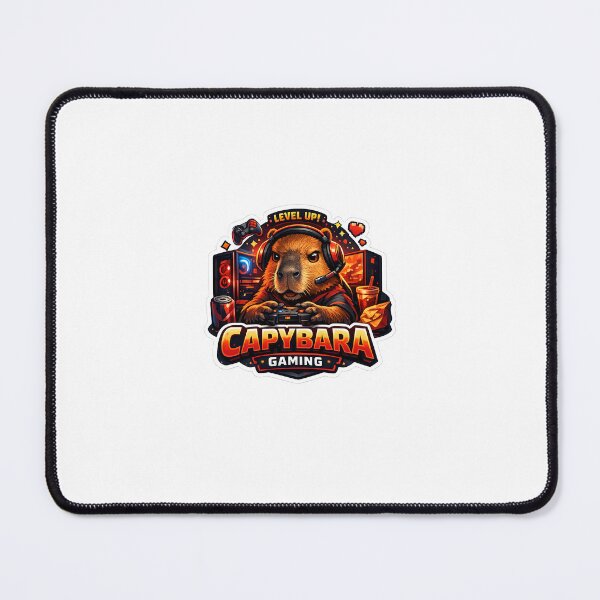 Item preview, Capybara Gaming Cartoon Design designed and sold by Aramdesing.