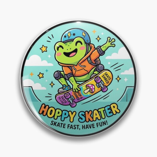 Item preview, Skateboard Frog Doing Tricks – Cool Cartoon Frog Street Aesthetic designed and sold by ArtsyExplorer.