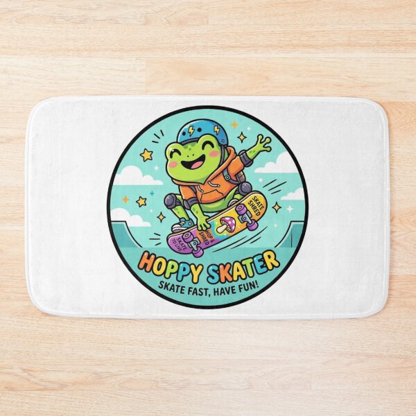 Item preview, Skateboard Frog Doing Tricks – Cool Cartoon Frog Street Aesthetic designed and sold by ArtsyExplorer.