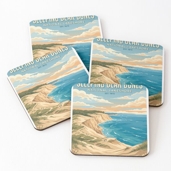 Item preview, Sleeping Bear Dunes National Lakeshore Est. 1970 Michigan USA Travel Souvenir designed and sold by Simsimah26Parks.