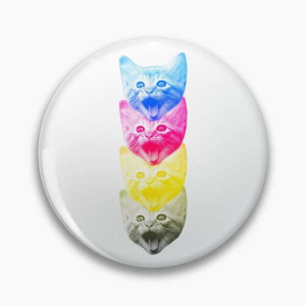 Artikelvorschau, Schreiende bunte Katzen entworfen und verkauft von Spring Things.