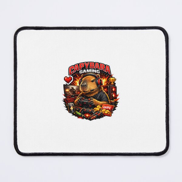 Item preview, Capybara Gaming Cartoon Design designed and sold by Aramdesing.