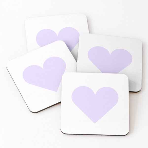 Item preview, Single LILAC LOVE HEART on a WHITE Background designed and sold by RachelMacht.