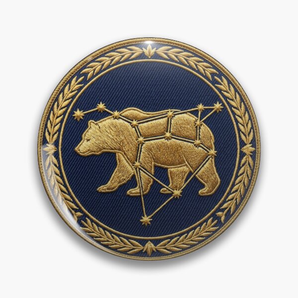 Item preview, Ursa Major Constellation Patch Vintage Astronomy Bear designed and sold by CalmCapy Co.