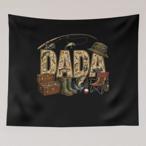 Item preview, Dada Fishing Dad Angler Outdoorsman designed and sold by FormalDehyena.