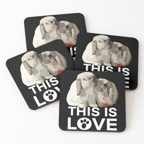 Item preview, Two Loving Lop Bunnies designed and sold by Just-Arts-4U.