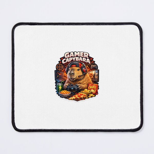 Item preview, Capybara Gaming Cartoon Design designed and sold by Aramdesing.