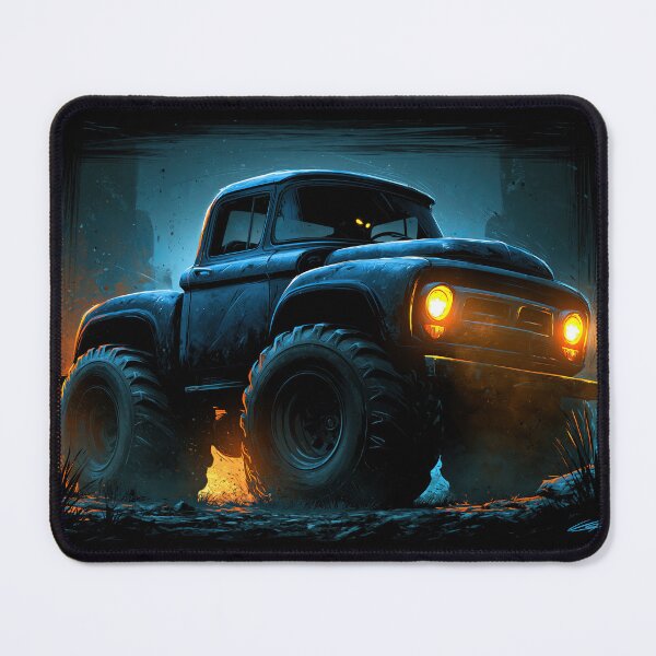 Item preview, Classic Blue Pickup Truck in Night Shadows designed and sold by Piotrek0001.