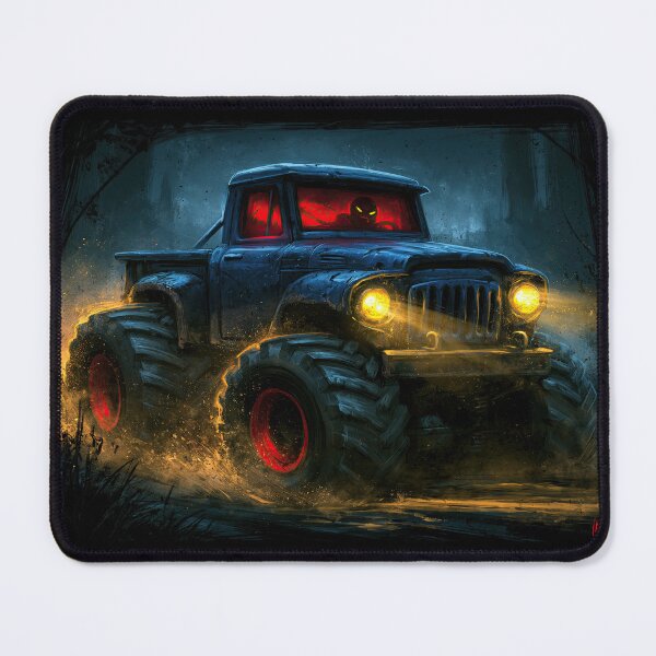 Item preview, Dark Truck with Red Glowing Cabin Light designed and sold by Piotrek0001.