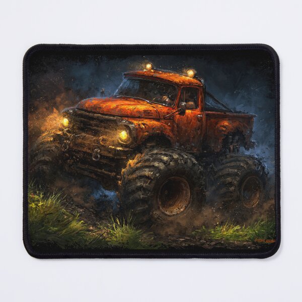 Item preview, Rusty Orange Truck in Muddy Dark Forest designed and sold by Piotrek0001.