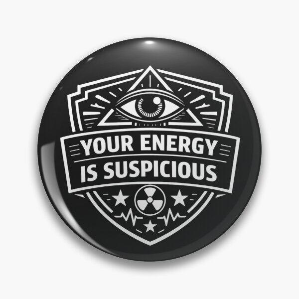 Item preview, Your Energy Is Suspicious – Cosmic Humor Graphic Shirt designed and sold by TheSarinaSource.