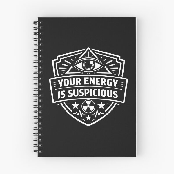 Item preview, Your Energy Is Suspicious – Cosmic Humor Graphic Shirt designed and sold by TheSarinaSource.