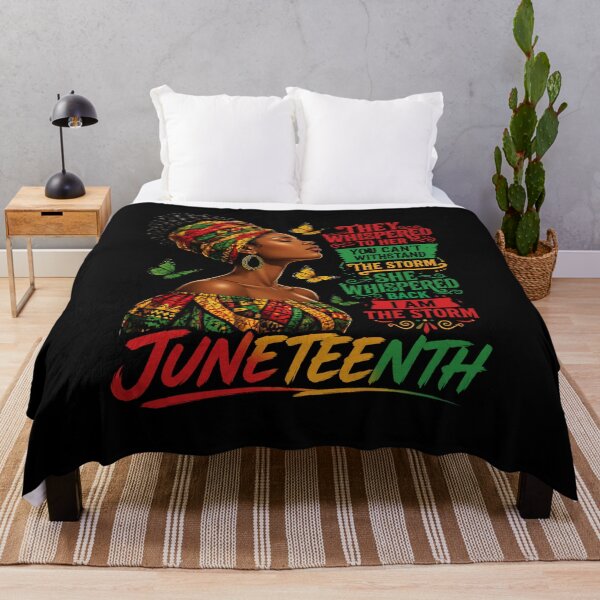 Item preview, Juneteenth African American Woman Empowerment Strong They Whispered To Her You Can't Withstand The Storm She Whispered Back I Am The Storm designed and sold by FormalDehyena.