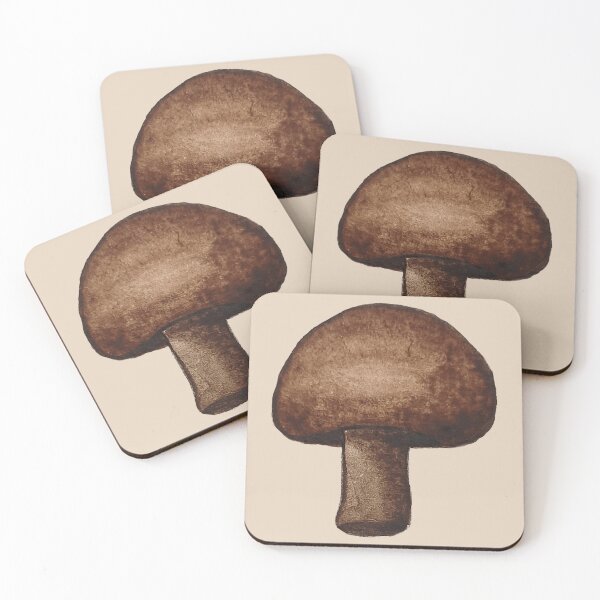 Item preview, Portobello mushroom - hand-painted with watercolor. designed and sold by Greitas.