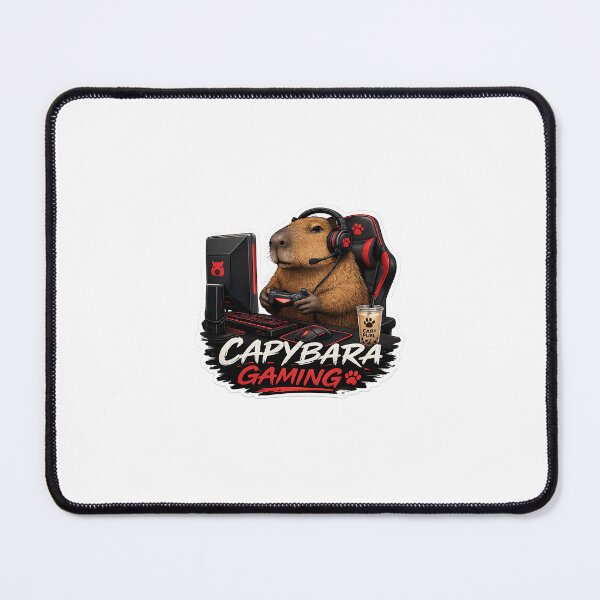 Item preview, Capybara Gaming Cartoon Design designed and sold by Aramdesing.