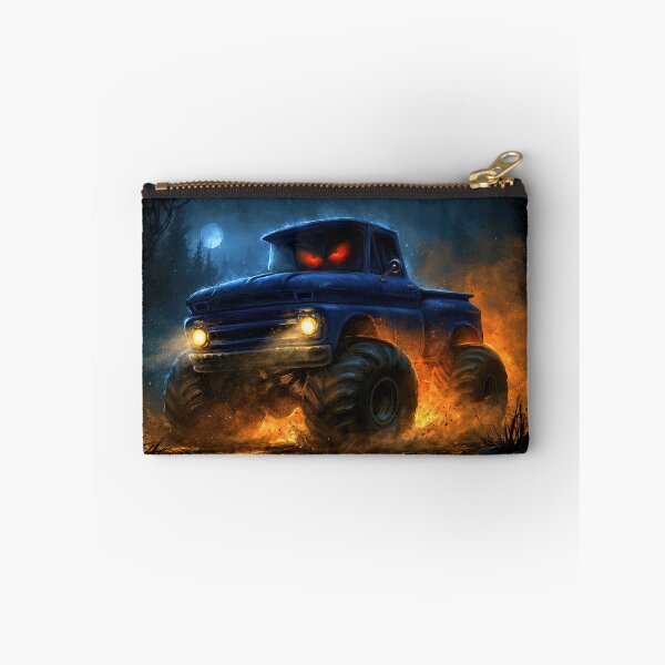 Item preview, Blue Truck with Red Eyes in Fire Light designed and sold by Piotrek0001.