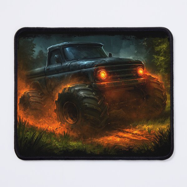 Item preview, Dark Truck with Glowing Orange Headlights designed and sold by Piotrek0001.