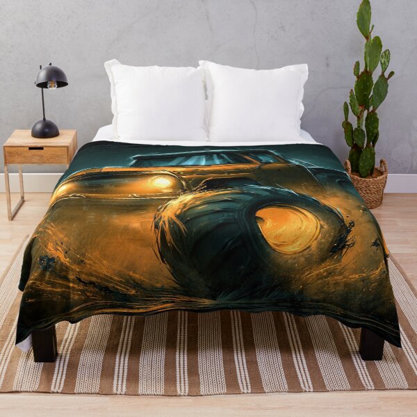 Item preview, Yellow Truck in Golden Dust Cloud at Night designed and sold by Piotrek0001.