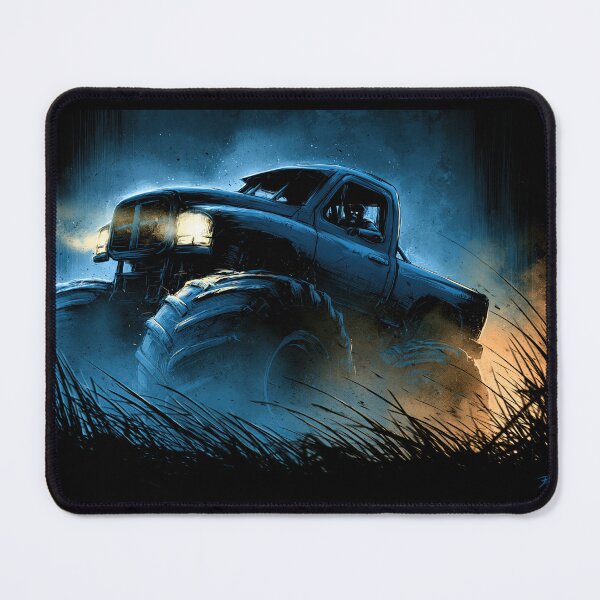 Item preview, Blue Monster Truck in Bright Moonlight designed and sold by Piotrek0001.
