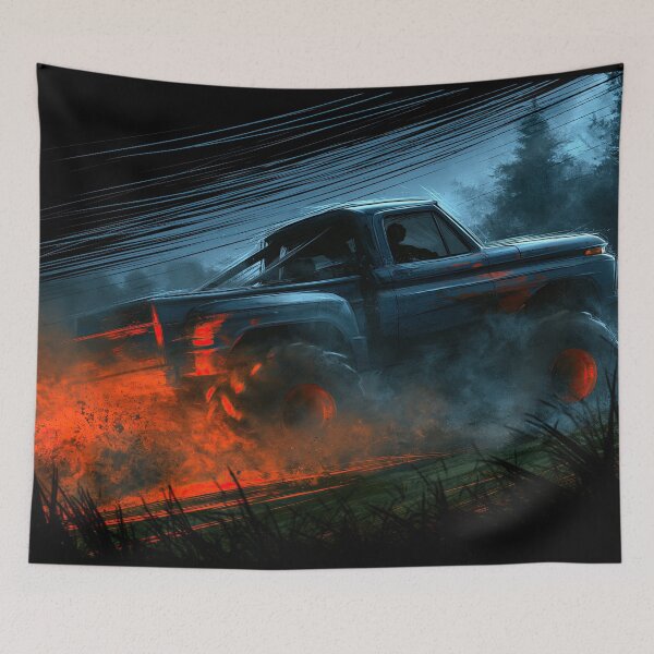 Item preview, Truck Speeding with Orange Motion Blur Light designed and sold by Piotrek0001.