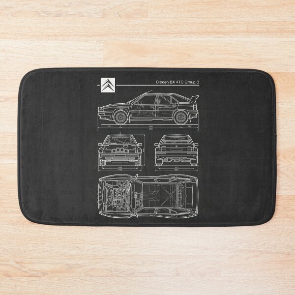 Item preview, Citroen BX 4TC Group B Blueprint Rare Rally Car Technical Outline designed and sold by Motorline44.