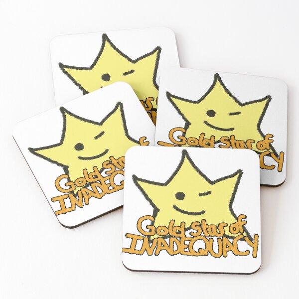 Item preview, Gold Star of Inadequacy Prize designed and sold by FaireWaveArt.