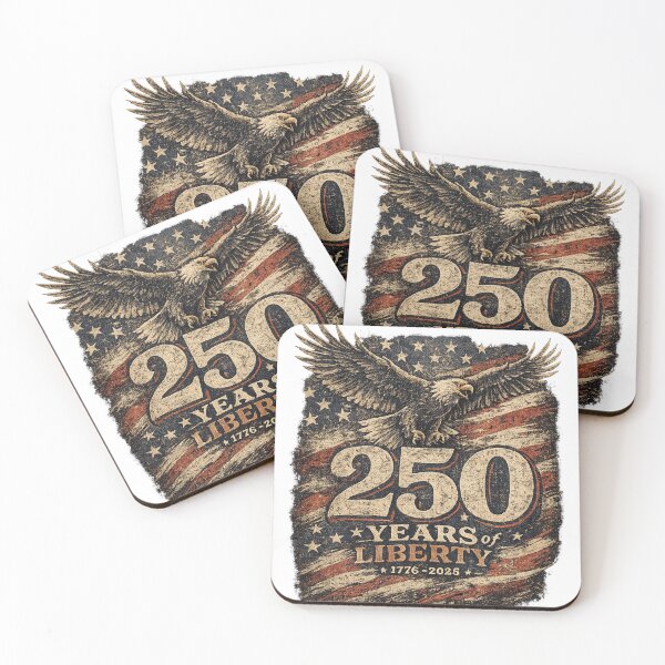 Item preview, 250 Years of Liberty Bald Eagle Vintage Patriotic USA Independence 1776–2026 T-Shirt designed and sold by HOUSE OF TIST.