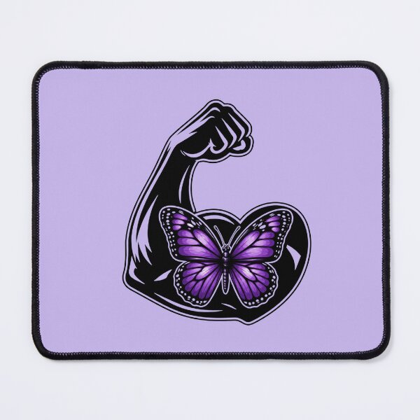 Item preview, Purple Butterfly on Strong Arm designed and sold by Art With Impact – Statement Art & Apparel for Deep Thinkers.