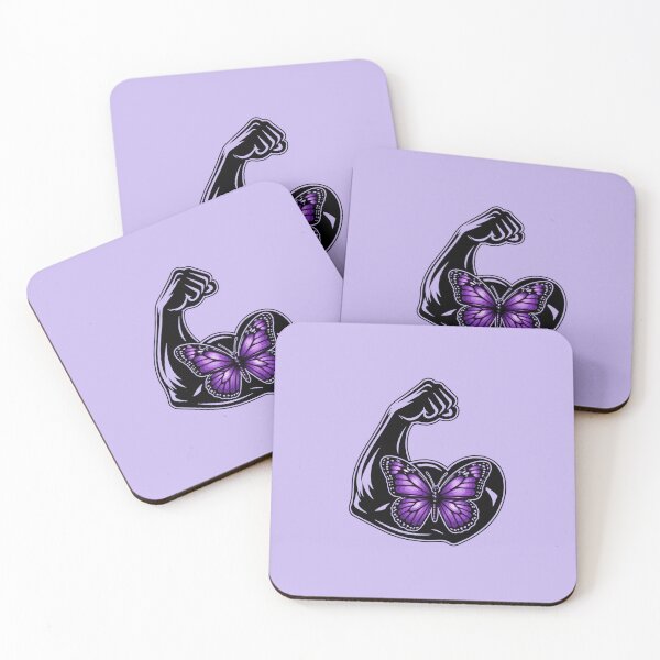 Item preview, Purple Butterfly on Strong Arm designed and sold by Art With Impact – Statement Art & Apparel for Deep Thinkers.
