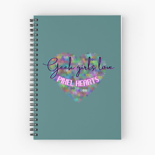 Item preview, Geek Girls love Pixel hearts - Geek aesthetic - Colorful retro gaming designed and sold by Love&Geek.