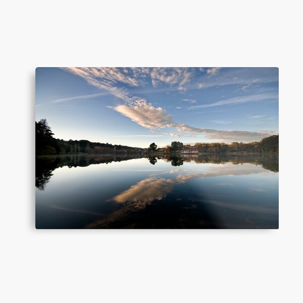 Lake reflections - Daylesford Metal Print