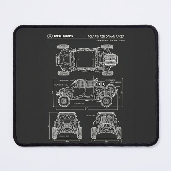 Item preview, Polaris RZR Dakar Racer Blueprint Side by Side UTV Technical Outline designed and sold by Motorline44.