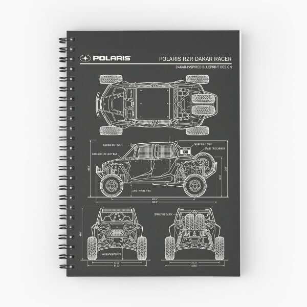 Item preview, Polaris RZR Dakar Racer Blueprint Side by Side UTV Technical Outline designed and sold by Motorline44.