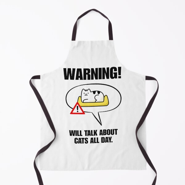 Item preview, Warning: Will Talk About Cats All Day designed and sold by CarefulCreation.