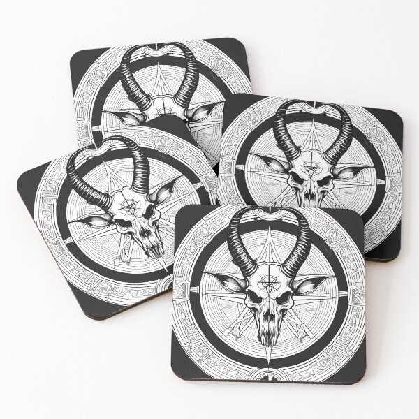 Item preview, Baphomet Sigil Goat Skull Engraving designed and sold by DarkOriginArts.