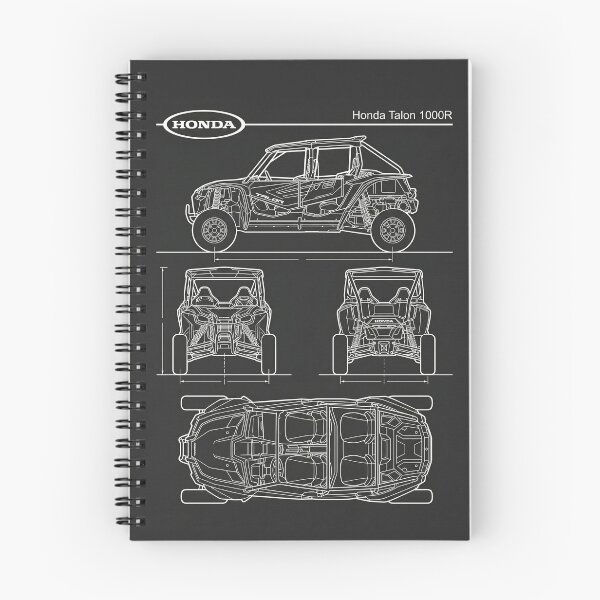 Item preview, Honda Talon 1000R UTV Blueprint Side by Side 4-Seater Technical Outline designed and sold by Motorline44.