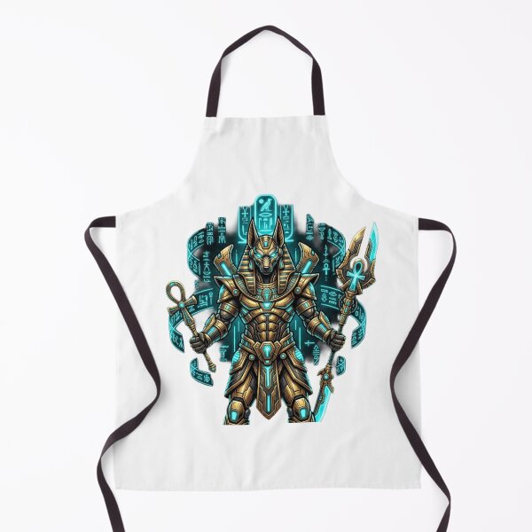 Item preview, Cyberpunk Anubis Mecha Egyptian God Art designed and sold by JeevanStickers.