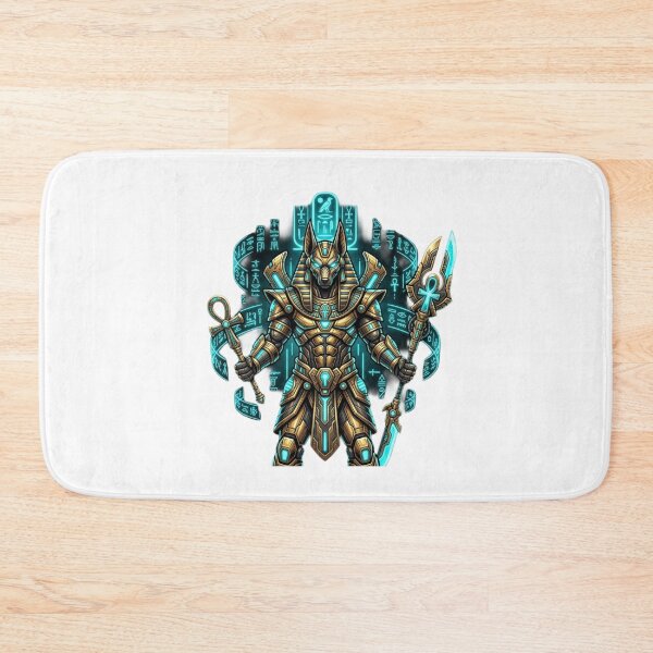 Item preview, Cyberpunk Anubis Mecha Egyptian God Art designed and sold by JeevanStickers.