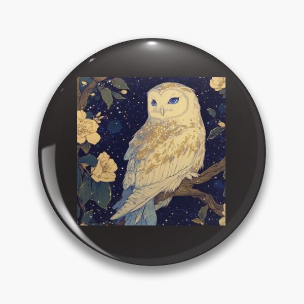 Item preview, Celestial Barn Owl Night Artwork  designed and sold by NivyasArtistry.