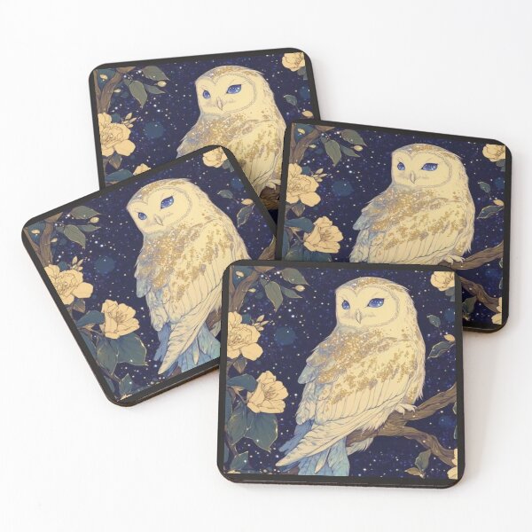 Item preview, Celestial Barn Owl Night Artwork  designed and sold by NivyasArtistry.