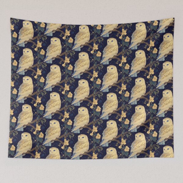 Item preview, Celestial Barn Owl Night Artwork  designed and sold by NivyasArtistry.