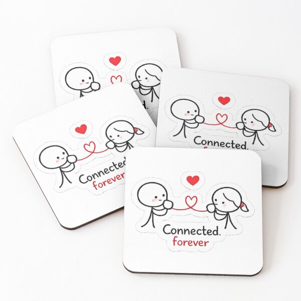 Item preview, Connected Forever Cute Red String Of Fate Love designed and sold by Northline Creative.