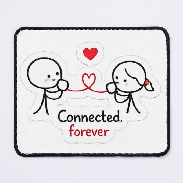 Item preview, Connected Forever Cute Red String Of Fate Love designed and sold by Northline Creative.