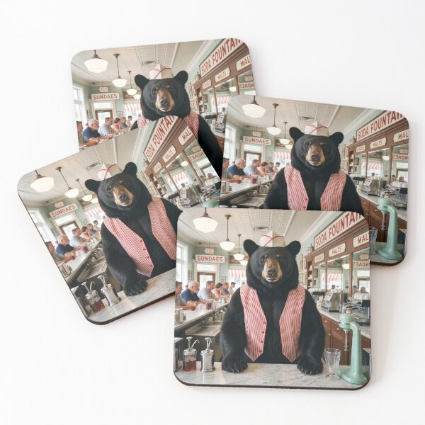 Item preview, Black Bear Is a Bang Up Soda Jerk designed and sold by Tridentulus.