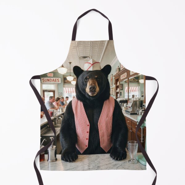 Item preview, Black Bear Is a Bang Up Soda Jerk designed and sold by Tridentulus.